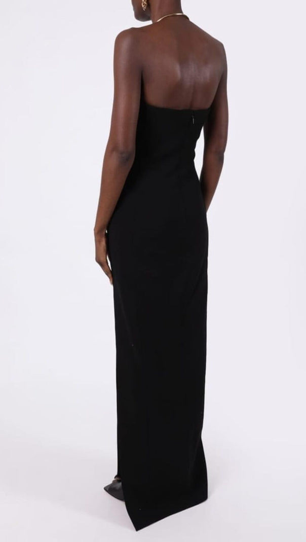 AIIZIE THEODORA BLACK MAXI BANDAGE DRESS - product image