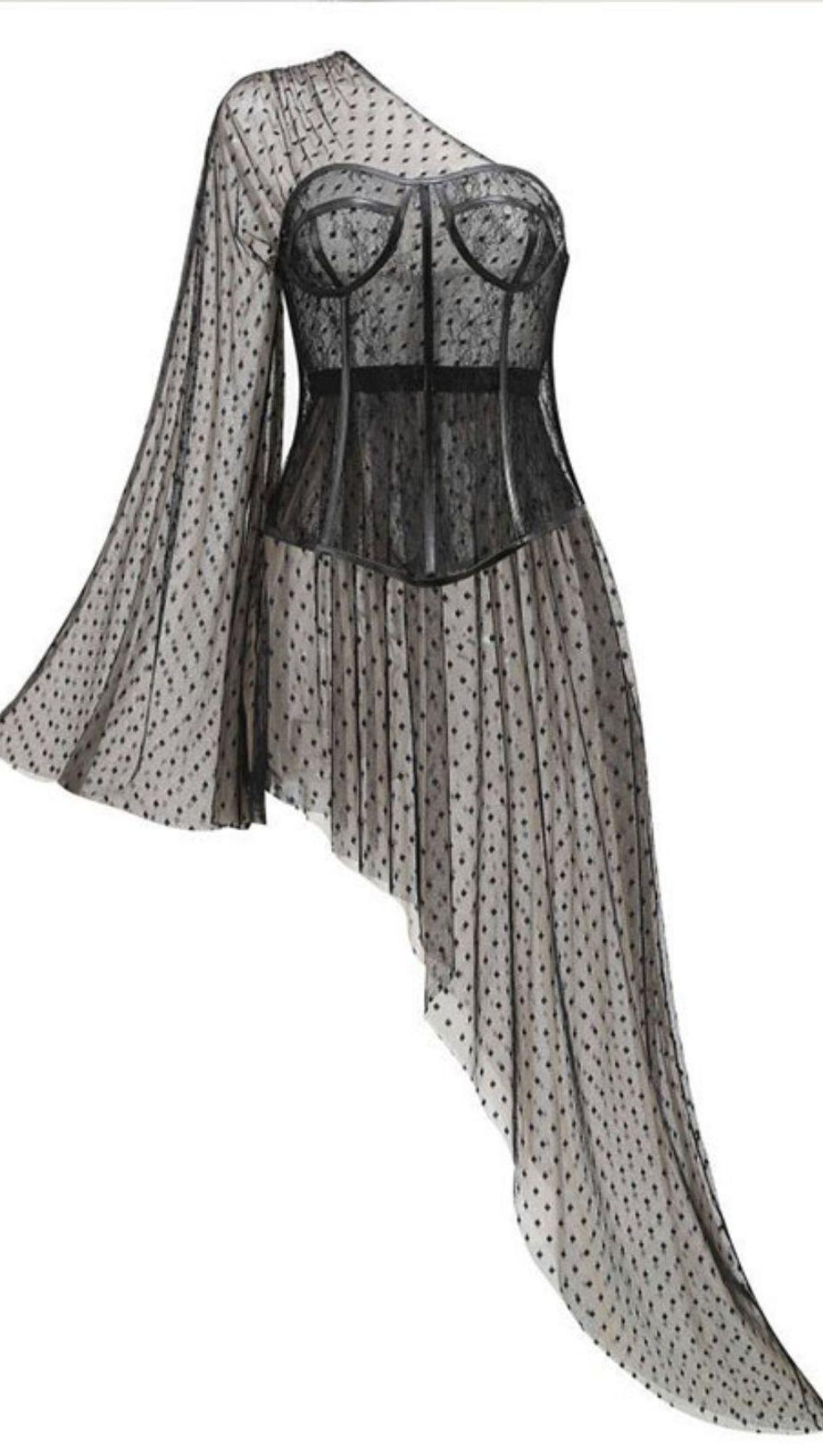 LACE LINGERIE COESET DRESS
