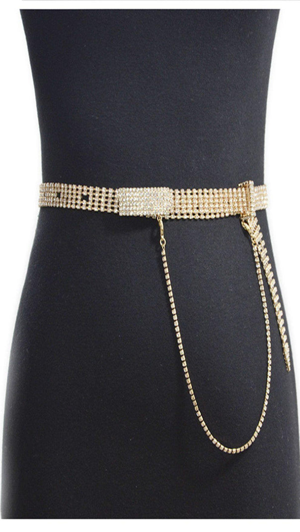 AIIZIE TEMPERAMENT FIVE DRAINAGE DIAMOND BELT - product image