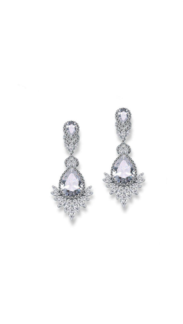 AIIZIE TEMPERAMENT DROP-SHAPED ZIRCON EARRINGS - product image