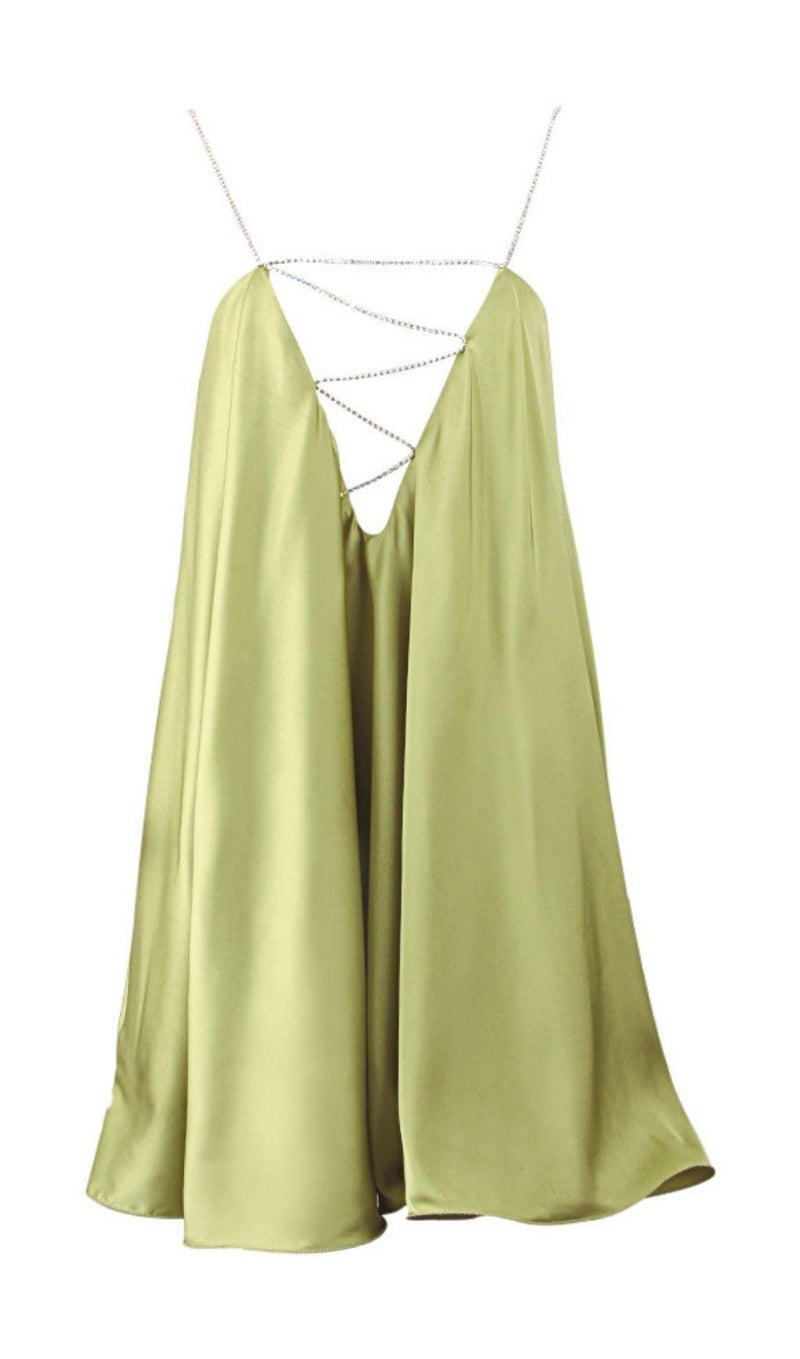 SWING DRESS IN LIME