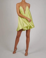 SWING DRESS IN LIME