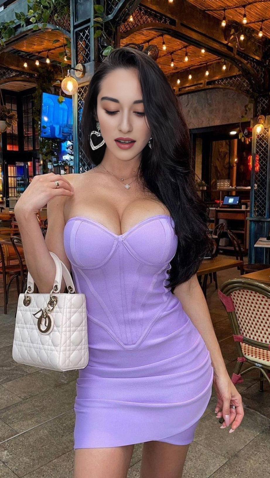 STRIPED PLEATED DRESS WITH TUBE TOP