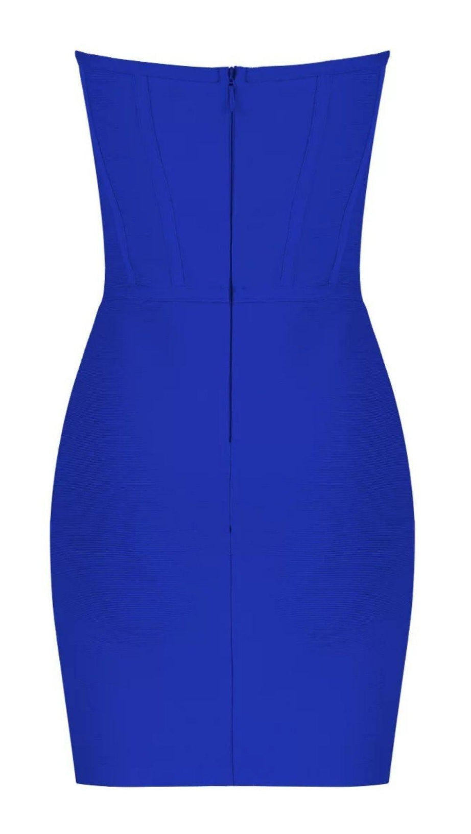 STRIPED PLEATED DRESS WITH TUBE TOP