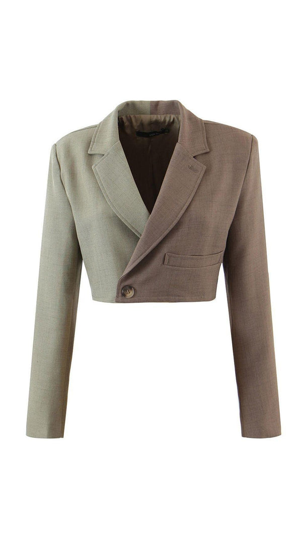 AIIZIE STITCHING CONTRAST COLOR SUIT - product image