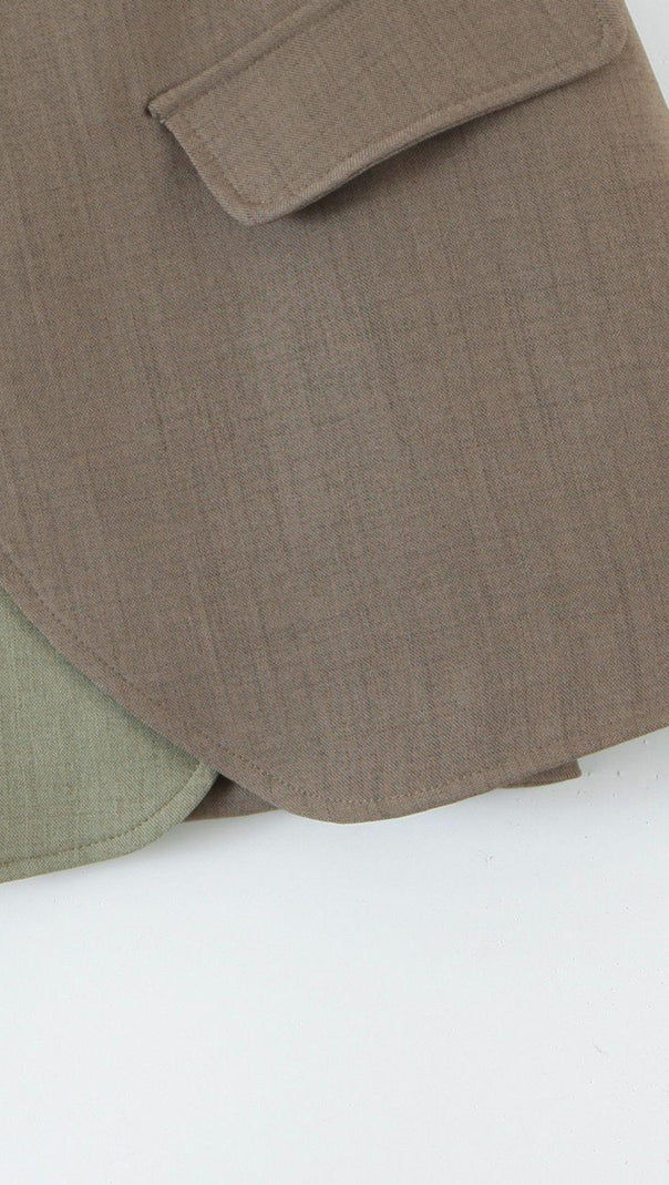 AIIZIE STITCHING CONTRAST COLOR SUIT - product image