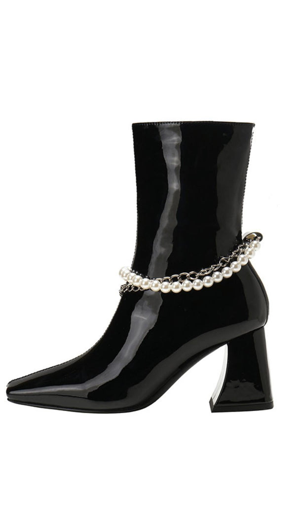 AIIZIE SQUARE TOE FASHION SHORT BOOTS - product image