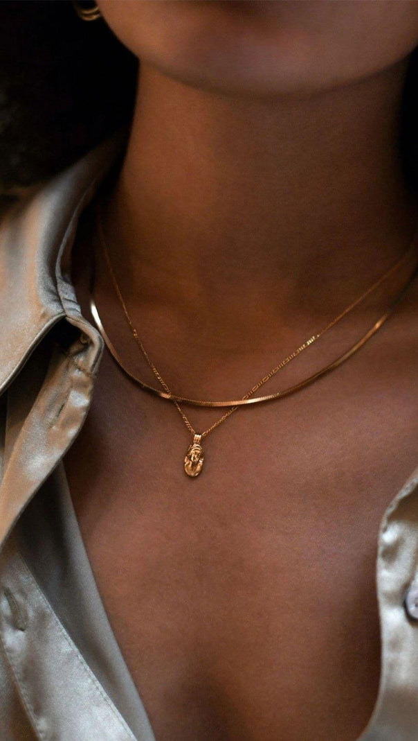 AIIZIE SQUARE SNAKE CHAIN NECKLACE - product image