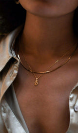 Square Snake Chain Necklace