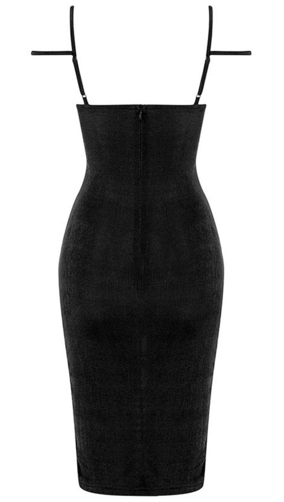 SPLIT FISHTAIL DRESS