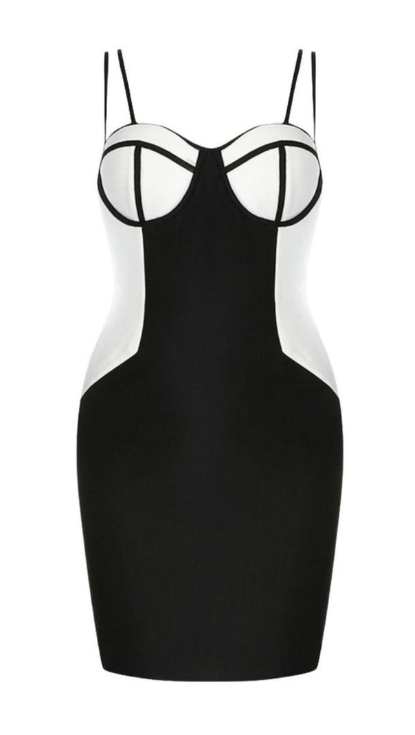 AIIZIE SLING LOW NECKLINE SLEEVE LAYERED DRESS - product image