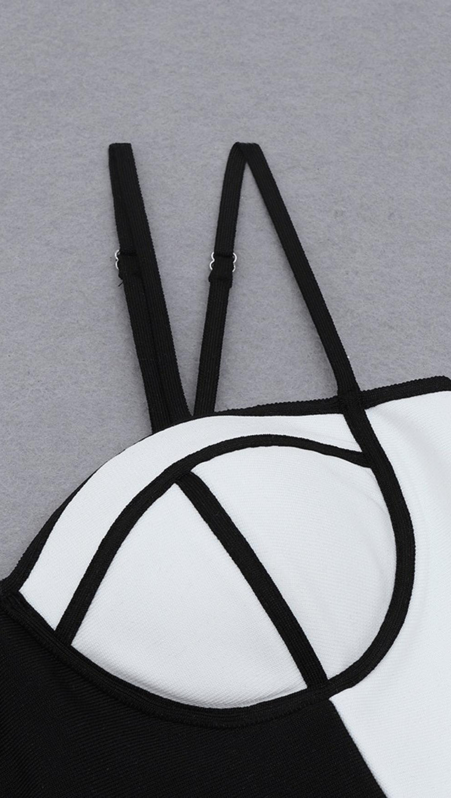 SLING LOW NECKLINE SLEEVE LAYERED DRESS