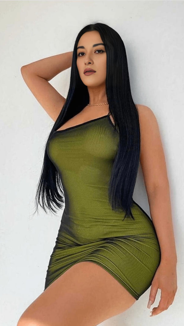AIIZIE SLIM WRAP HIP DRESS - product image