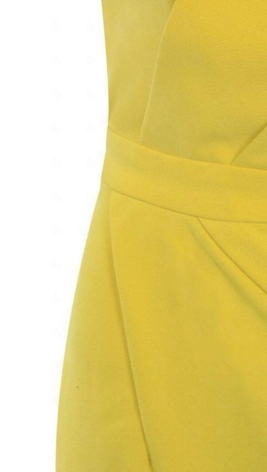 MINI ABITO CON PIEGATURA ANTERIORE GIALLO