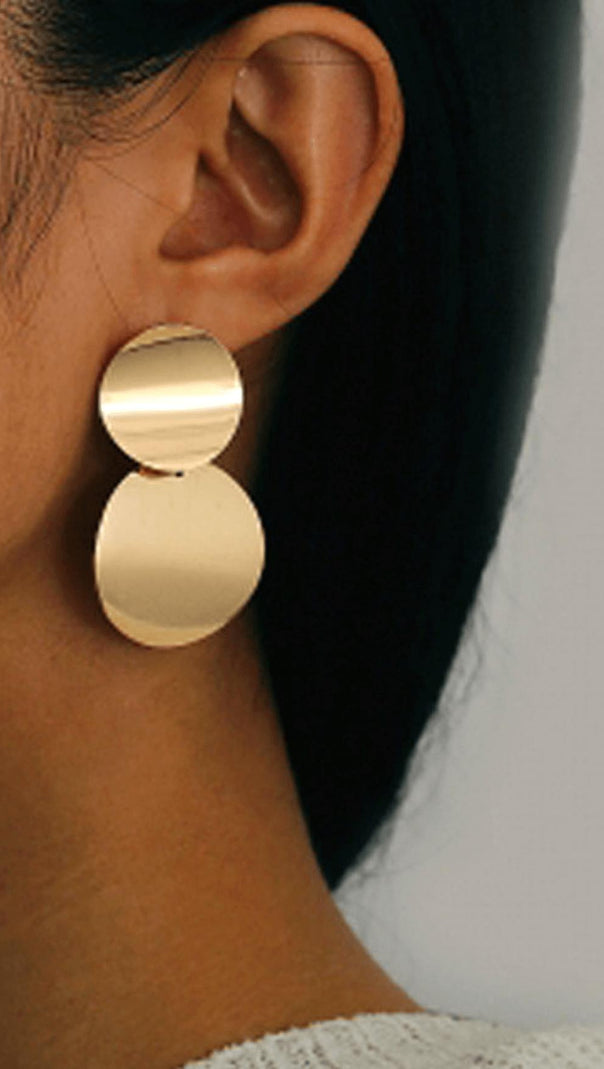 AIIZIE SIMPLE GEOMETRIC EARRINGS METAL EARRINGS - product image