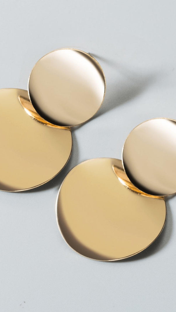 AIIZIE SIMPLE GEOMETRIC EARRINGS METAL EARRINGS - product image