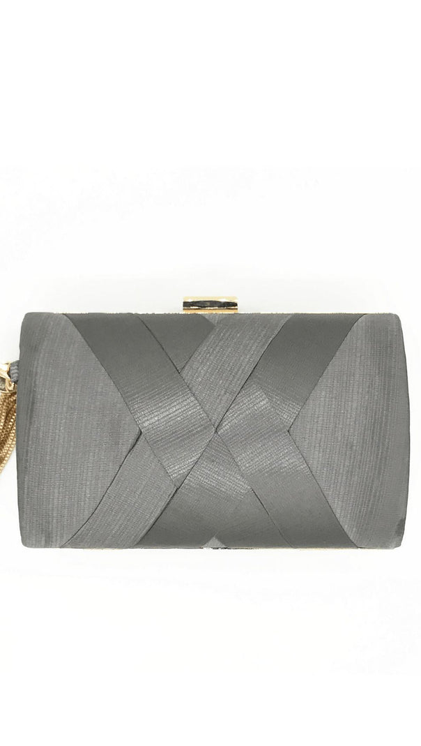 AIIZIE SILK CLUTCH WITH TASSEL PENDANT - product image