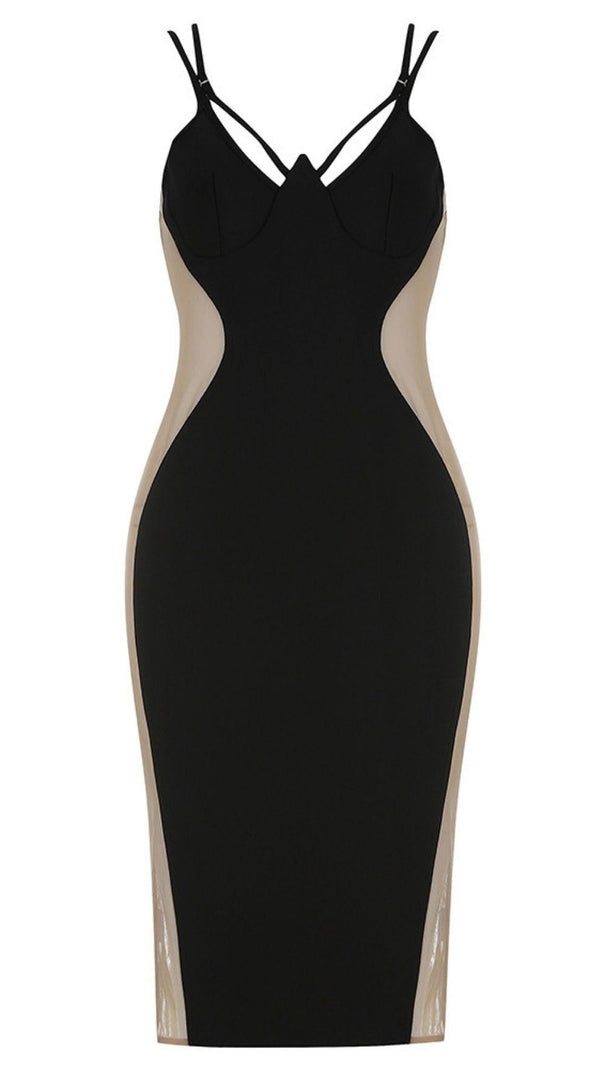 AIIZIE SIDE LACE TRANSPARENT DRESS - product image