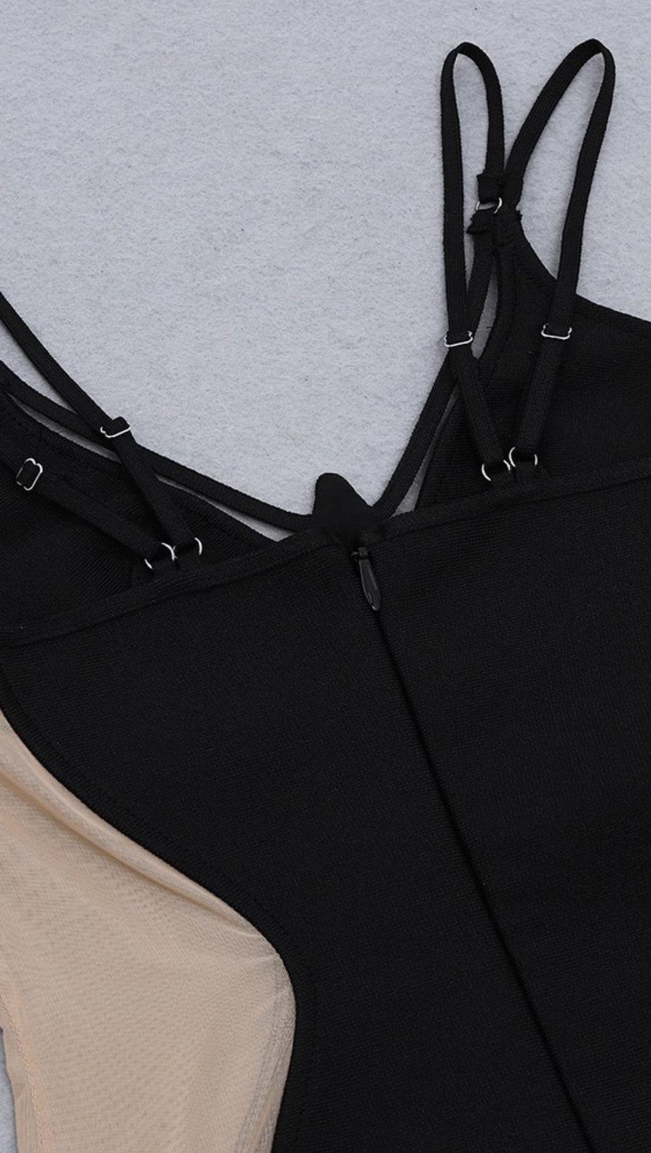 SIDE LACE TRANSPARENT DRESS