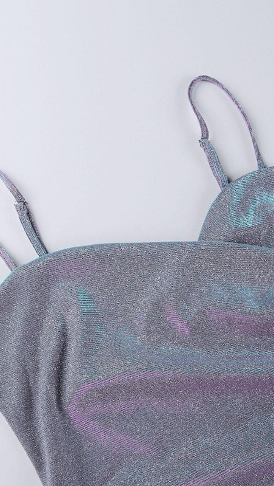 SHINY CROSS STRAP DRESS.