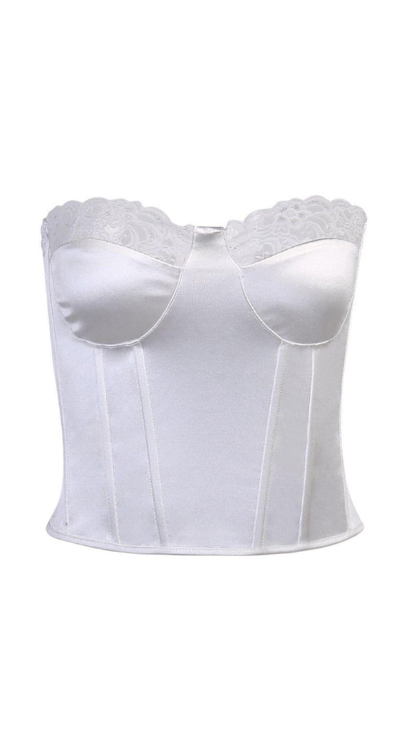 AIIZIE SEXY LACE CORSET TUBE TOP - product image