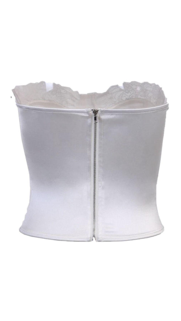 AIIZIE SEXY LACE CORSET TUBE TOP - product image