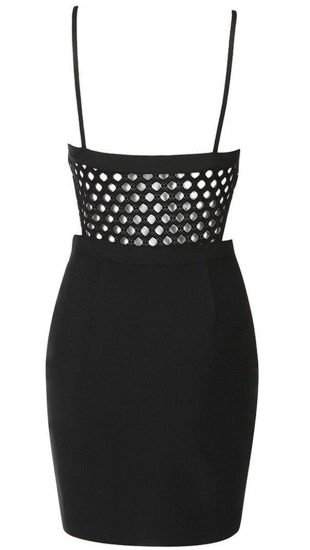AIIZIE SEE-THROUGH DRESS WITH FISHNET. - product image