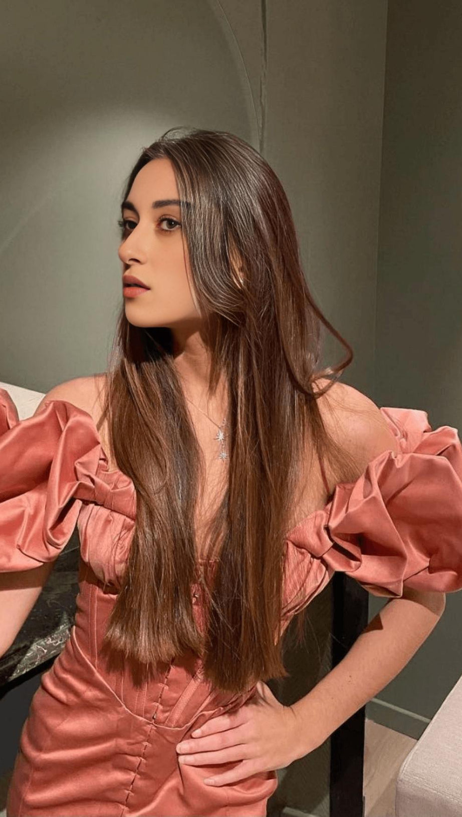 SATIN RUFFLE STRAPLESS MINI DRESS IN ROSE PINK