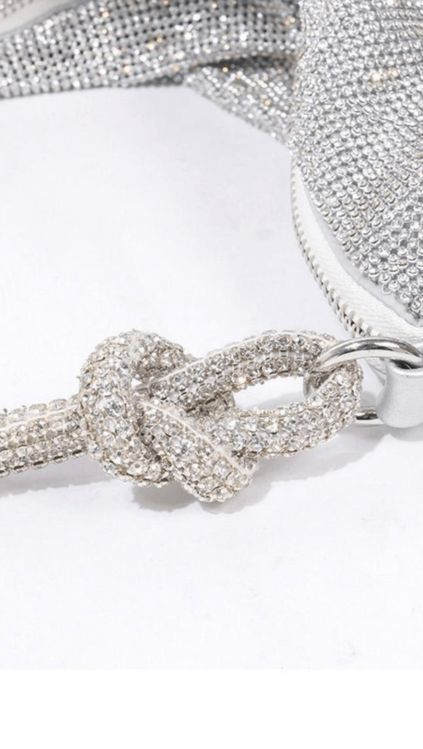 AIIZIE RHINESTONE ONE-SHOULDER UNDERARM BAG - product image