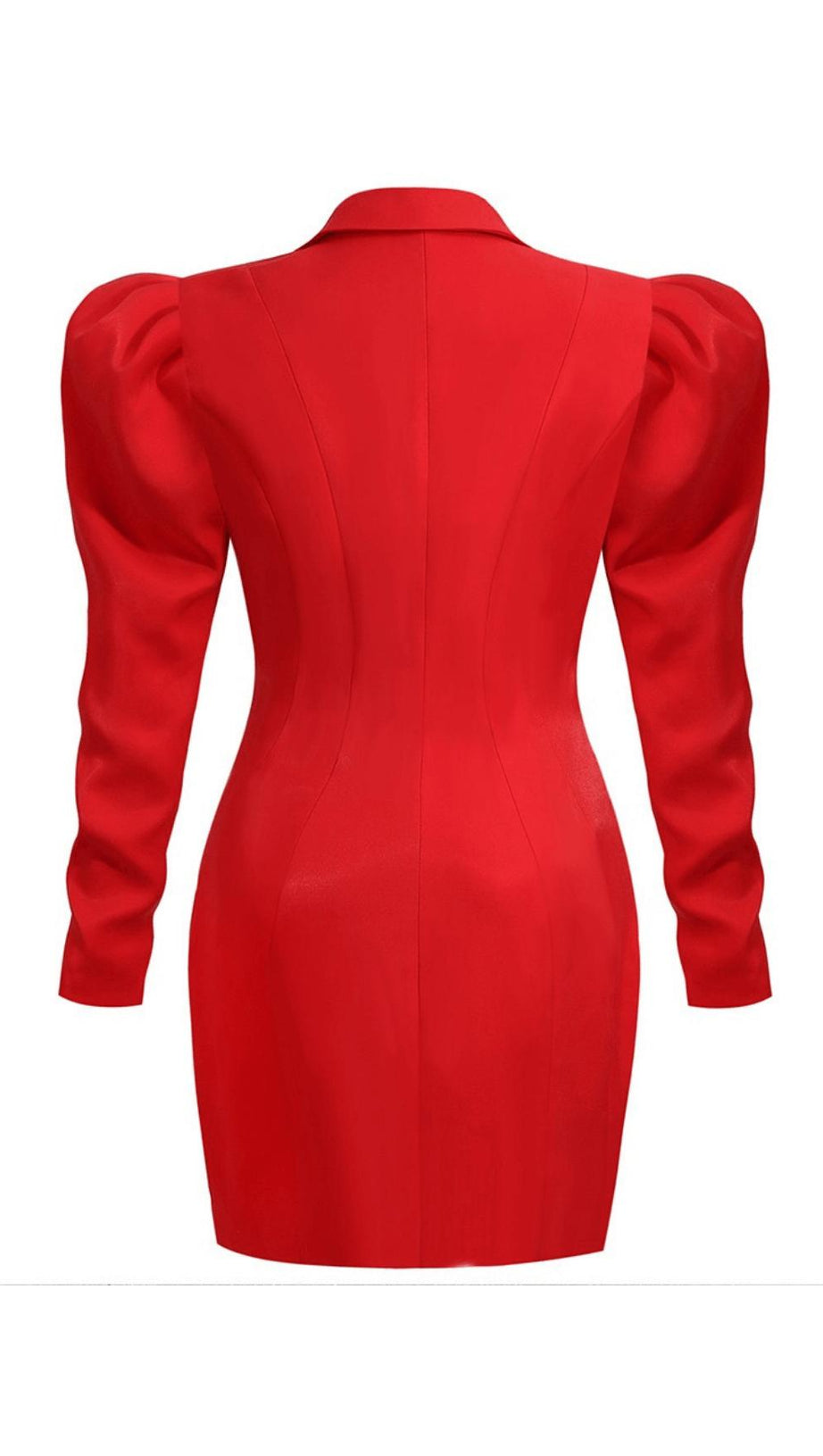 ABITO CON CAMICIA ROSSA E BOTTONI