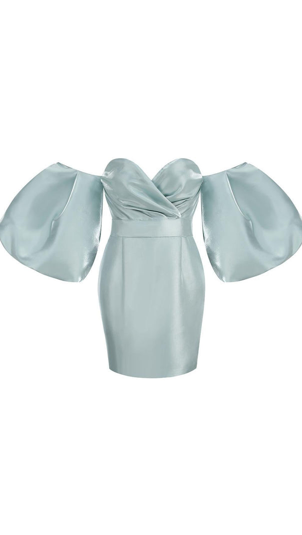 AIIZIE PUFF SLEEVE DRESS IN BLACK - product image