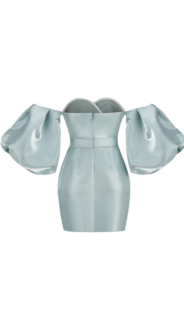 AIIZIE PUFF SLEEVE DRESS IN BLACK - product image