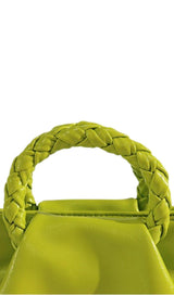 PLEATED WOVEN HANDBAG