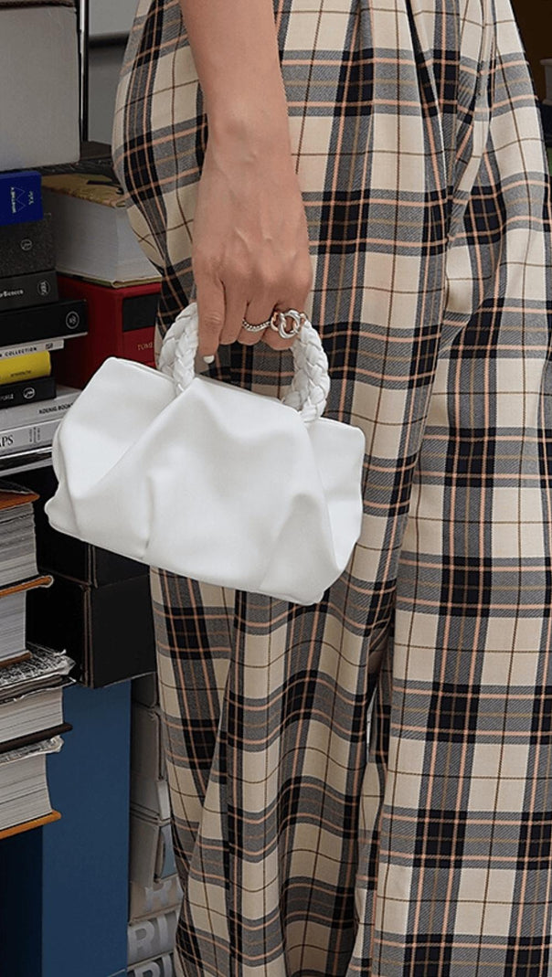 AIIZIE PLEATED WOVEN HANDBAG - product image