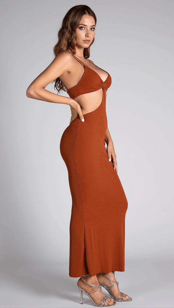 AIIZIE BARIDES STRAP CUTOUT MAXI DRESS - product image