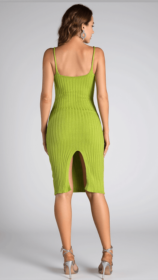 AIIZIE ARGYREAS STRAP RIBBED MIDI DRESS - product image