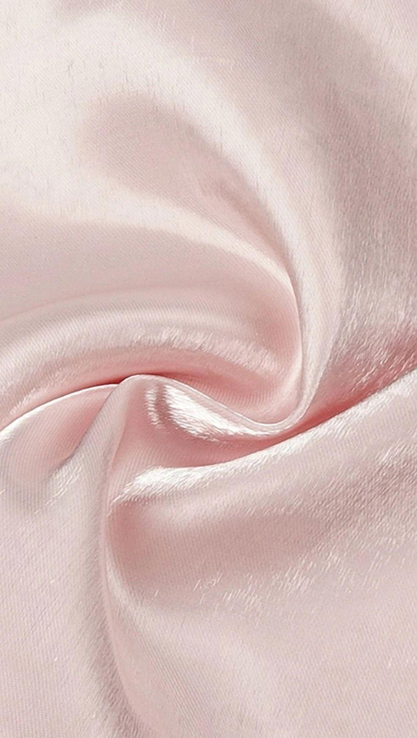AIIZIE SATIN STRAPLESS MIDI DRESS IN PINK - product image
