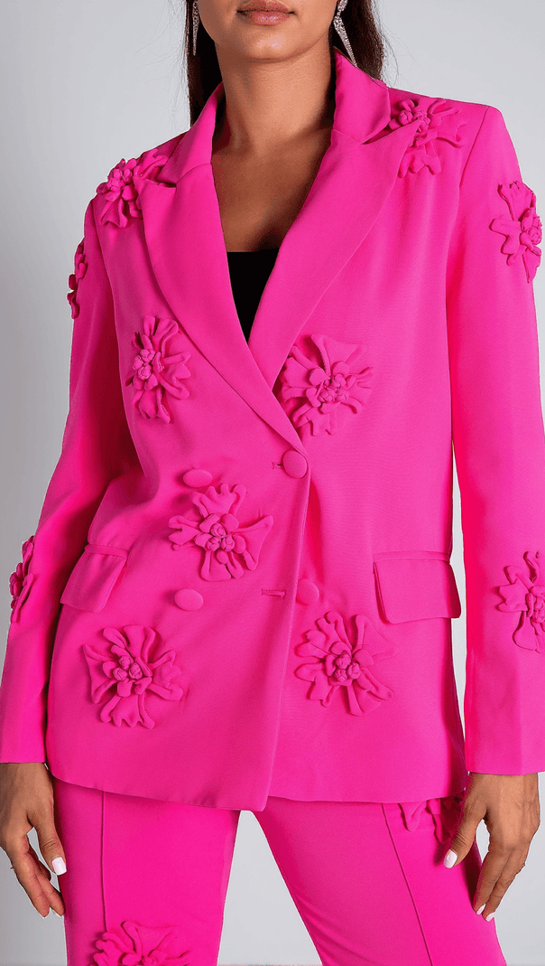 AIIZIE AMARYLLIS FLORAL EMBROIDER BLAZER SET - product image