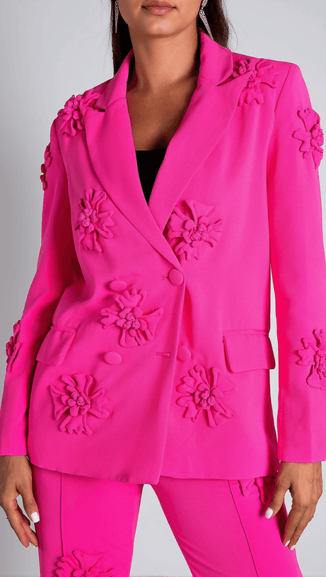 AMARYLLIS FLORAL EMBROIDER BLAZER SET