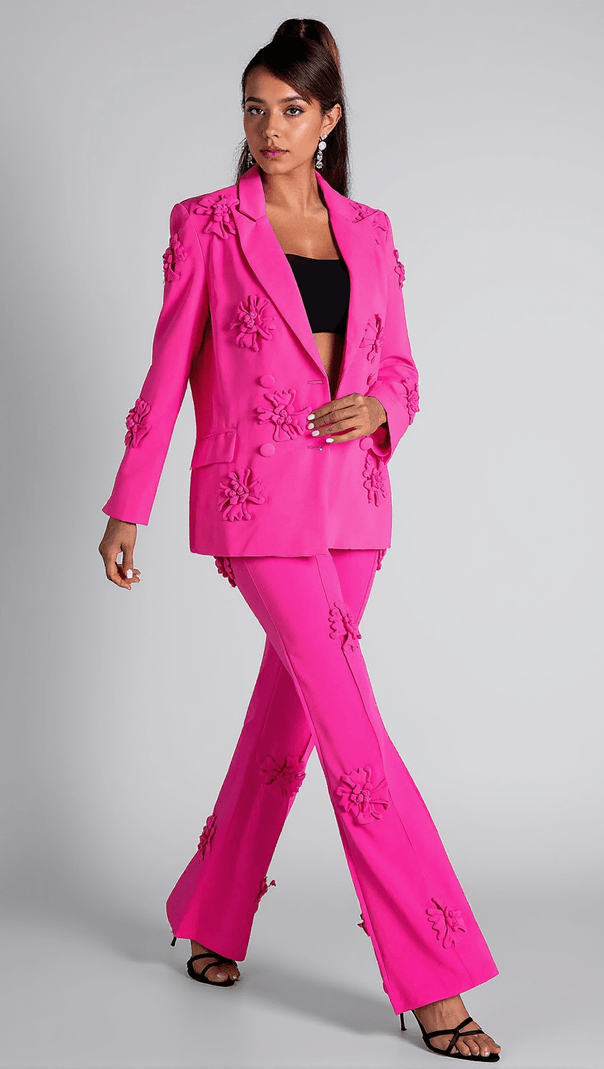 AIIZIE AMARYLLIS FLORAL EMBROIDER BLAZER SET - product image