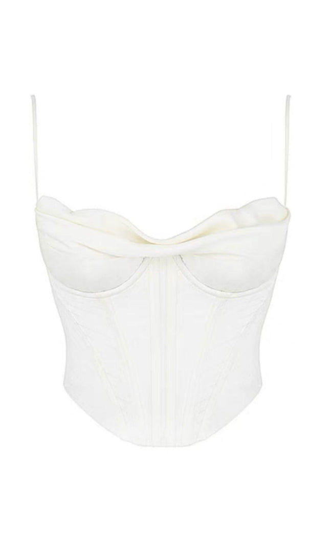 AIIZIE PILE OF COLLAR FISHBONE CAMISOLE TOPS - product image