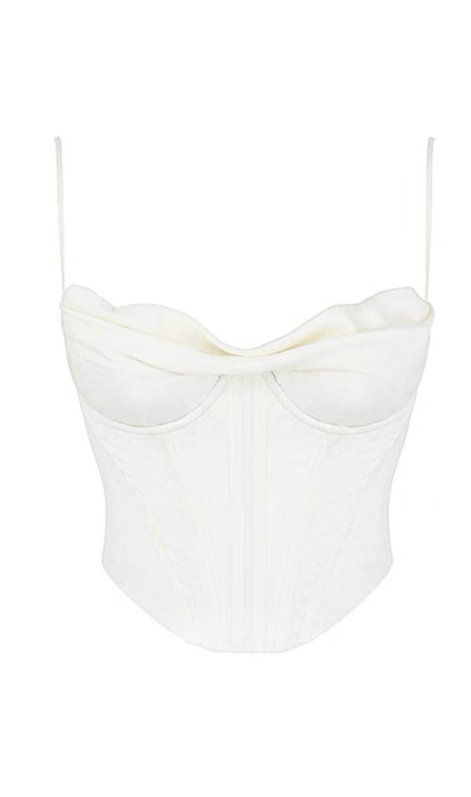 Stapel von Camisole-Tops mit Kragen und Fischgrätenmuster