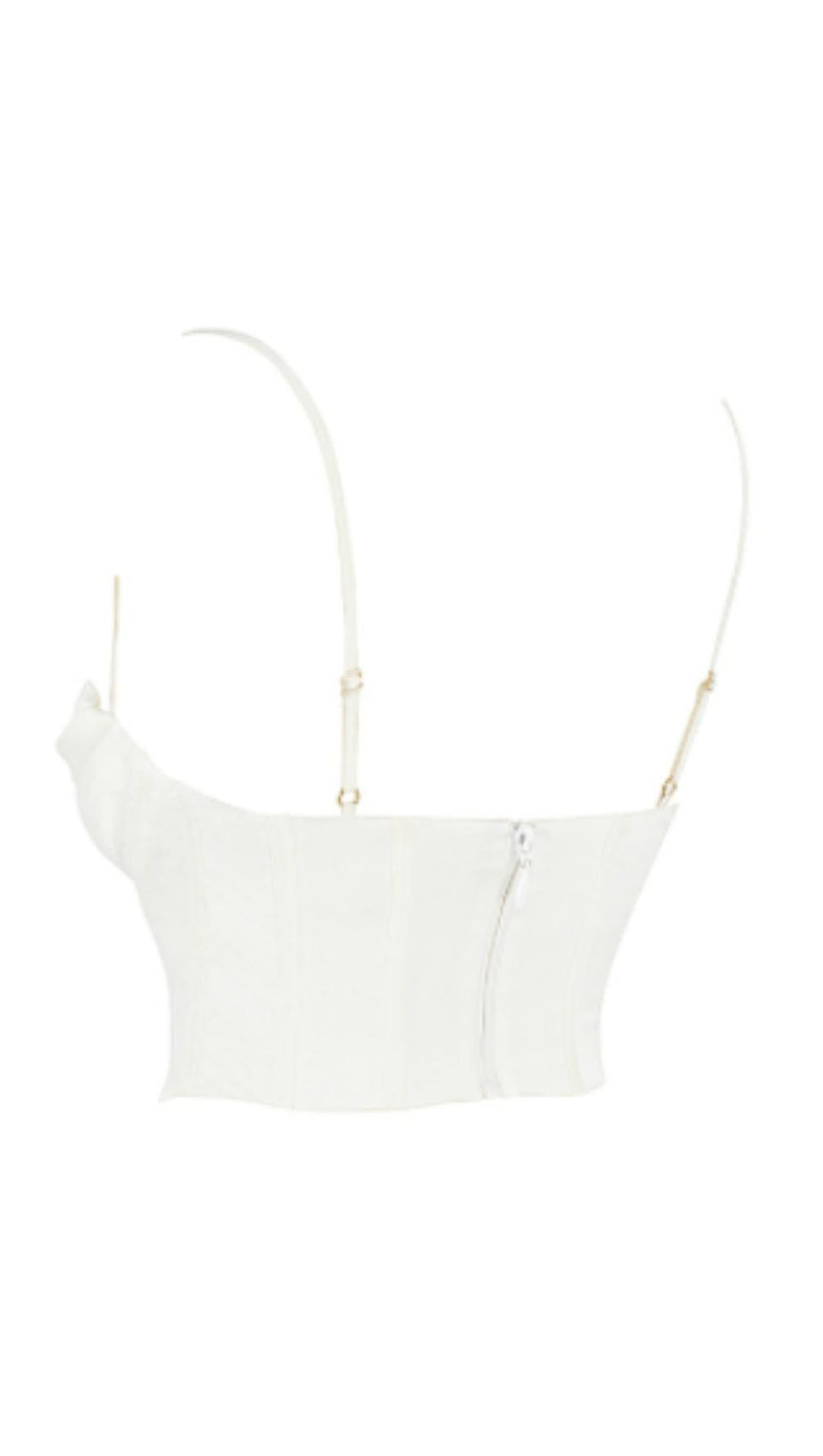 MUCCHIO DI TOP A CANOTTIERA CON COLLO A SPINA DI PESCE