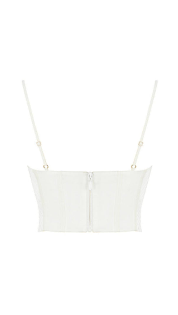 AIIZIE PILE OF COLLAR FISHBONE CAMISOLE TOPS - product image