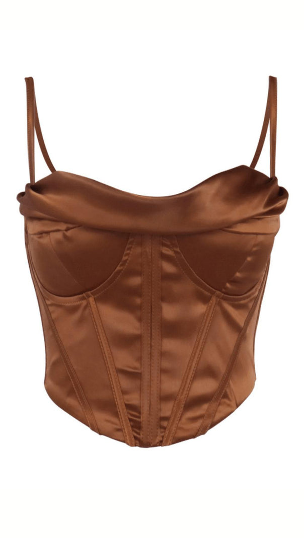 AIIZIE PILE OF COLLAR FISHBONE CAMISOLE TOPS - product image