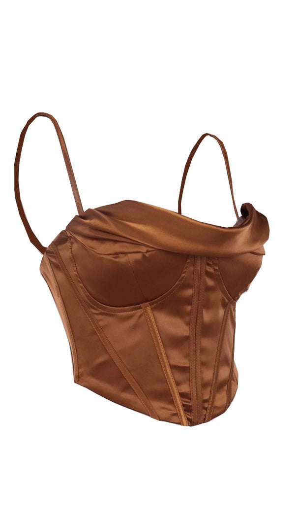 AIIZIE PILE OF COLLAR FISHBONE CAMISOLE TOPS - product image