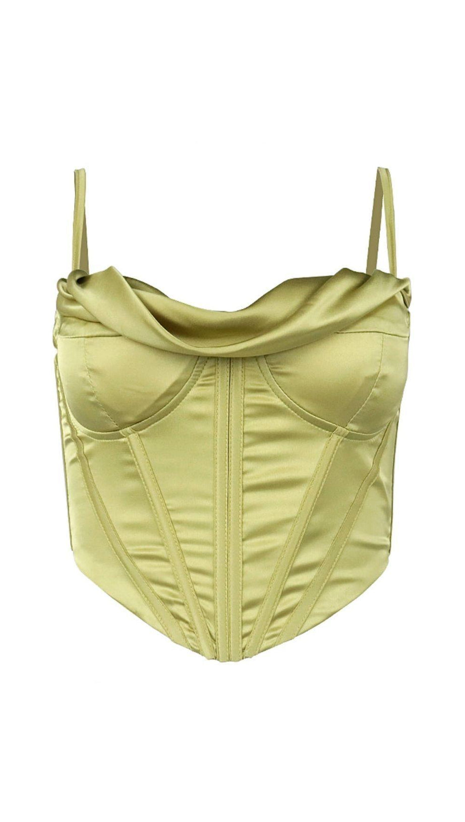 MUCCHIO DI TOP A CANOTTIERA CON COLLO A SPINA DI PESCE