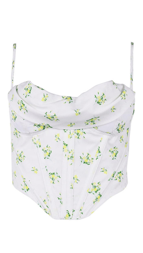 AIIZIE PILE OF BROKEN FLOWERS PILE NECK CAMISOLE - product image