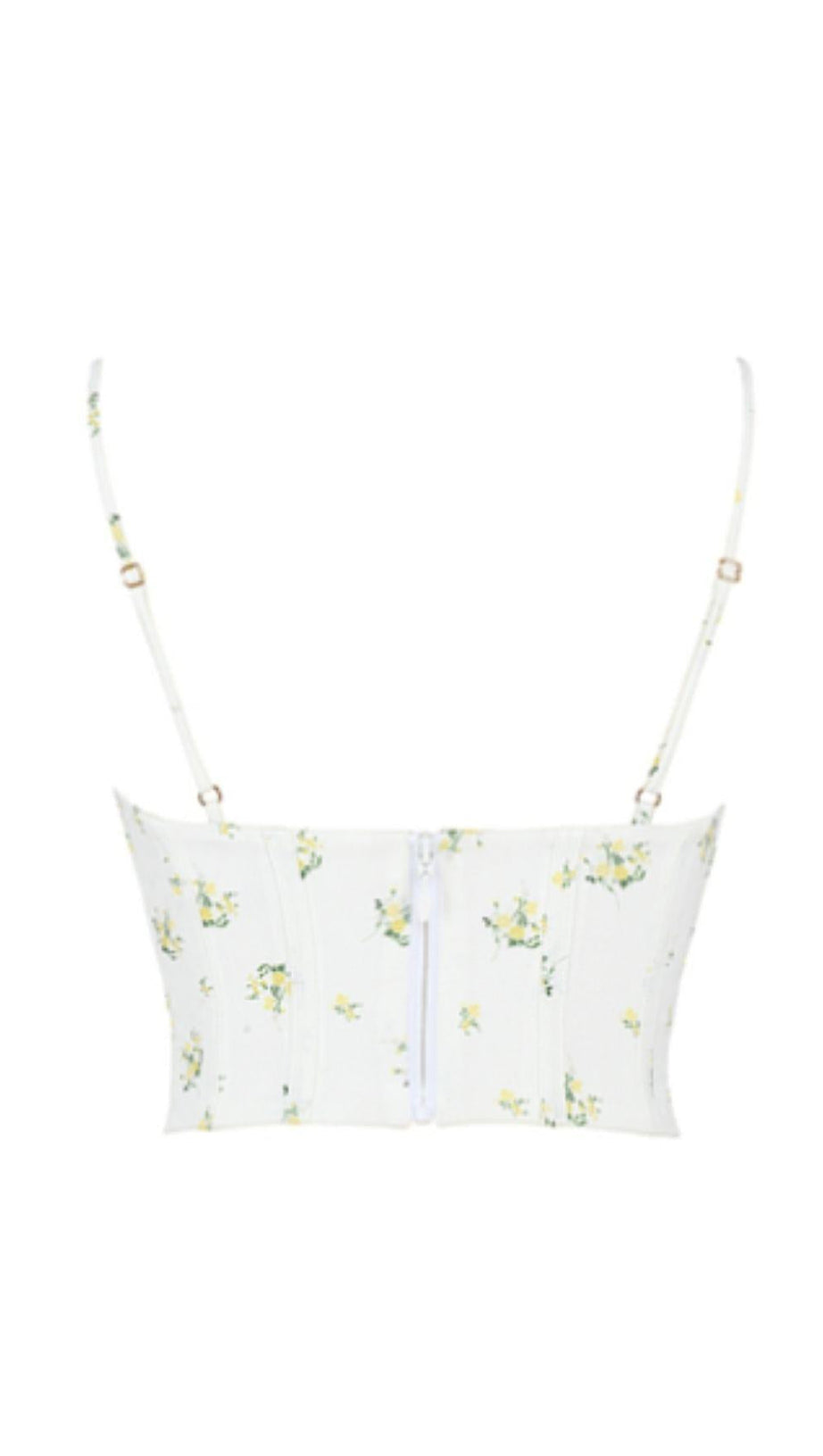 MUCCHIO DI FIORI SPEZZATI MUCCHIO CANOTTIERA CON COLLO A MUCCHIO