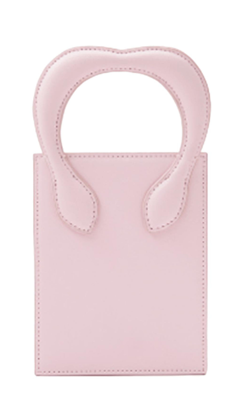 PEACH HEART HANDBAG.